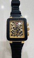 RELÓGIO FEMININO MICHELLE PRETO E DOURADO, usado comprar usado  Enviando para Brazil