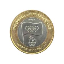 Bandeira olímpica Rio 2016 Jogos Olímpicos Rio de Janeiro 2016 comprar usado  Brasil 