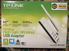 Tp-link 150 mbps Alto Ganho Adaptador Usb Wireless TL-WN7222N Novo EM FOLHA CAIXA ABERTA comprar usado  Enviando para Brazil