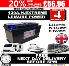 12v 130ah 130 for sale  LUTON