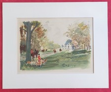 Estampe aquarelle pierre d'occasion Estampe aquarelle pierre d'occasion  Le Portel