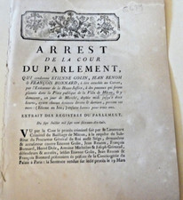 Macon 1778 sentence d'occasion  Expédié en Belgium