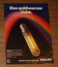 Rzadka reklama PHILIPS SON Złote ciepłe światło na ulice place budynek 1984 na sprzedaż  Wysyłka do Poland