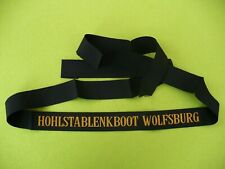 Bundeswehr Bundesmarine Mützenband HOHLSTABLENKBOOT WOLFSBURG gebraucht kaufen  Cuxhaven