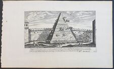 stampa antica Marco Sadeler Roma 1660 piramide caio cestio ostiense veduta comprar usado  Enviando para Brazil