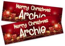 Personalised christmas banner d'occasion  Expédié en Belgium