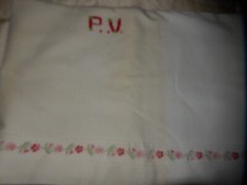 Ancien drap monogramme d'occasion  Hyères