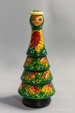 Usado, Boneca de aninhamento russa pintada à mão árvore de Natal - Conjunto vintage de madeira de matrioska comprar usado Usado, Boneca de aninhamento russa pintada à mão árvore de Natal - Conjunto vintage de madeira de matrioska comprar usado  Enviando para Brazil