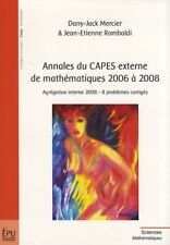 Annales capes externe d'occasion  France