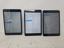 Lote de 3 Apple iPad Mini G1 16GB Wi-Fi Apenas A1432 7,9" MD528LL/A MF432LL/A Leitura, usado comprar usado  Enviando para Brazil