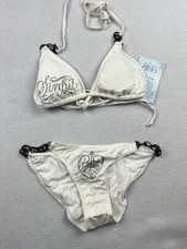 Biquíni feminino Sinful By Affliction Y2K capa corrente bacalhau tamanho M/L branco comprar usado  Enviando para Brazil