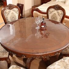 Usado, Toalha de mesa de PVC transparente impermeável redonda tampa de toalha de mesa tapete de jantar de vidro comprar usado  Enviando para Brazil