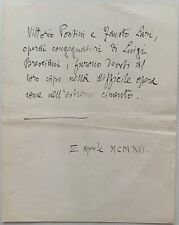 Epitaffio autografo annunzio usato  Bozen