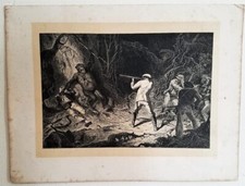 Gravure noir ancienne d'occasion  Paris XII