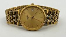 Relógio social Tissot T-Classic unissex dourado vintage (anos 80) caixa novo na caixa pulso tamanho 14-15 comprar usado  Enviando para Brazil