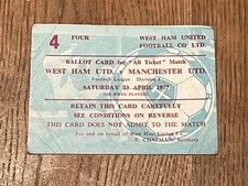 Ticket 1976 west for sale  DUNMOW