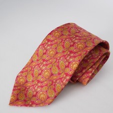 Gravata de seda SALVATORE FERRAGAMO masculina multicolorida paisley borboleta feita na Itália comprar usado  Enviando para Brazil