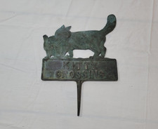 Vintage brass kitty for sale  West Roxbury