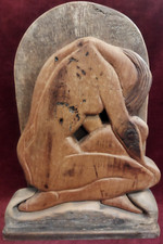 Scultura legno donna usato  Roma