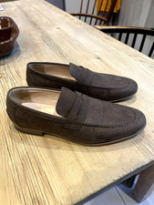 Brown suede loafers for sale  LONDON