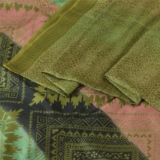 Tecido para artesanato de feltro vintage Sânscrito Sarees seda pura acolchoado estampado sari    comprar usado  Enviando para Brazil