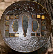 Tsuba sukashi katana d'occasion  Noisy-le-Grand