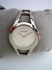 RELÓGIO CALVIN KLEIN FEMININO MOSTRADOR PRATEADO K6R 231 AÇO INOXIDÁVEL GENUÍNO FEITO NA SUÍÇA comprar usado  Enviando para Brazil