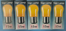 15w amber coloured for sale  DRIFFIELD
