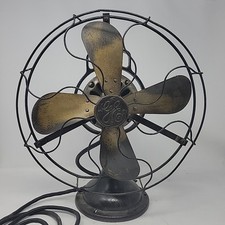 Ventilador oscilante antigo GENERAL ELECTRIC lâmina de latão 13" - pronto para restauração comprar usado  Enviando para Brazil