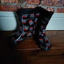 Wellingtons skulls size for sale  BURTON-ON-TRENT
