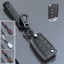 Capa chaveiro de carro de couro liga de zinco para VW Skoda Tiguan Golf MK7 GTI Jetta comprar usado  Enviando para Brazil