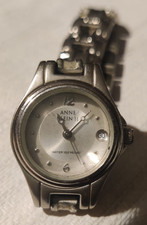 Relógio feminino Anne Klein II 10/4579 todo em aço quartzo tom prata, usado comprar usado  Enviando para Brazil