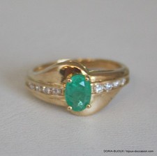 Bague émeraude diamant d'occasion  Domont