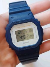 Relógio digital Casio G-Shock militar especial azul marinho G Shock DW-5600M funcionando comprar usado  Enviando para Brazil