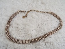 Goldtone rhinestone necklace for sale  Eclectic