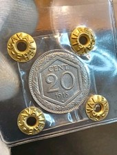 Centesimi esagono 1918 usato  Verceia