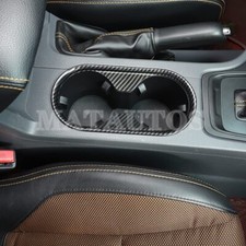 Console central de fibra de carbono ABS acabamento de tampa porta-copo para Ford Ranger 2015-2022 comprar usado  Enviando para Brazil