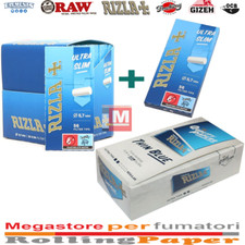 Cartine Rizla Blu Corte Regular Blue + Filtri Rizla Ultra Slim 5.7mm, usado comprar usado  Enviando para Brazil