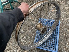 ARO DE RODA DE MOTOCICLETA VINTAGE ANTIGO TRIUMPH BSA NORTON BRITÂNICO OUTROS HARLEY 21 comprar usado  Enviando para Brazil