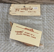 Usado, Kit de lembrança de canoa havaiana Lanakila Crafts desmontado no pacote original novo em folha comprar usado  Enviando para Brazil