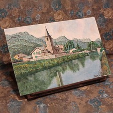Paesaggio rurale firmato usato  Val di Nizza