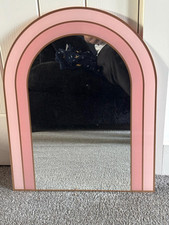 Pink arch mirror for sale  CHESTERFIELD