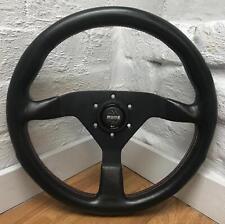 Volante Momo Monte Carlo genuíno couro preto ponto vermelho 350mm. 1991. 7D, usado comprar usado  Enviando para Brazil