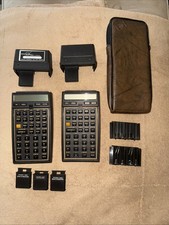 Calculadora Hewlett Packard HP-41CV e 41CX PARA PEÇAS NÃO TESTADAS com Leitor de Cartão Estojo comprar usado  Enviando para Brazil