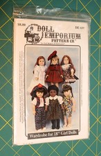 Guarda-roupa para bonecas bebê menina 18" - Boneca Emporium Pattern Co. DE600, sem cortes/não usado, usado comprar usado  Enviando para Brazil