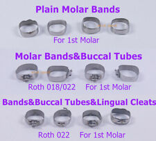 1ª Bandas Molares Lisas Ortodônticas Dentais #29-44+ Chuteiras Tubos Bucais Roth 022 comprar usado  Enviando para Brazil