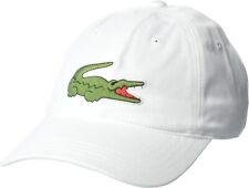 Boné Lacoste unissex sólido grande crocodilo branco novo com etiquetas $60 comprar usado  Enviando para Brazil