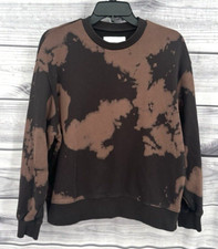 MOLETOM PISTOLA OVERSIZED MARROM ALVEJANTE TINGIDO GOLA REDONDA Feminino Tamanho Médio comprar usado  Enviando para Brazil
