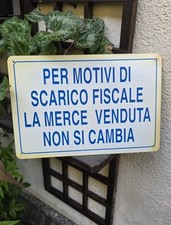 Insegna plastificata merce usato  Vigevano