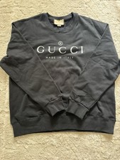 Camisa estilo suor logotipo cinza preto Gucci tamanho médio/grande usada boa 26x28 comprar usado  Enviando para Brazil